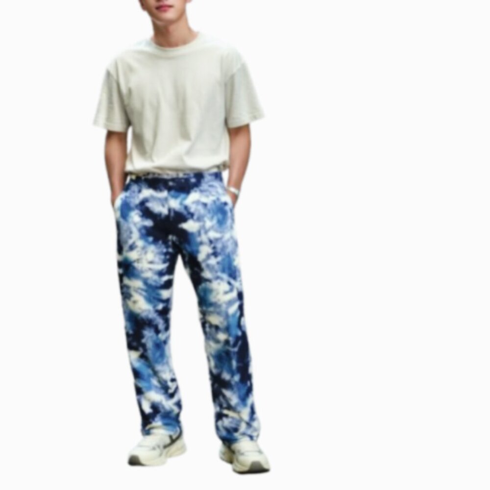 Norm Core Punk ALTERED CARBON  Bleach Wash Set Jeans